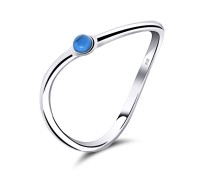 Blue Turquoise Silver Rings NSR-2477-BTQ